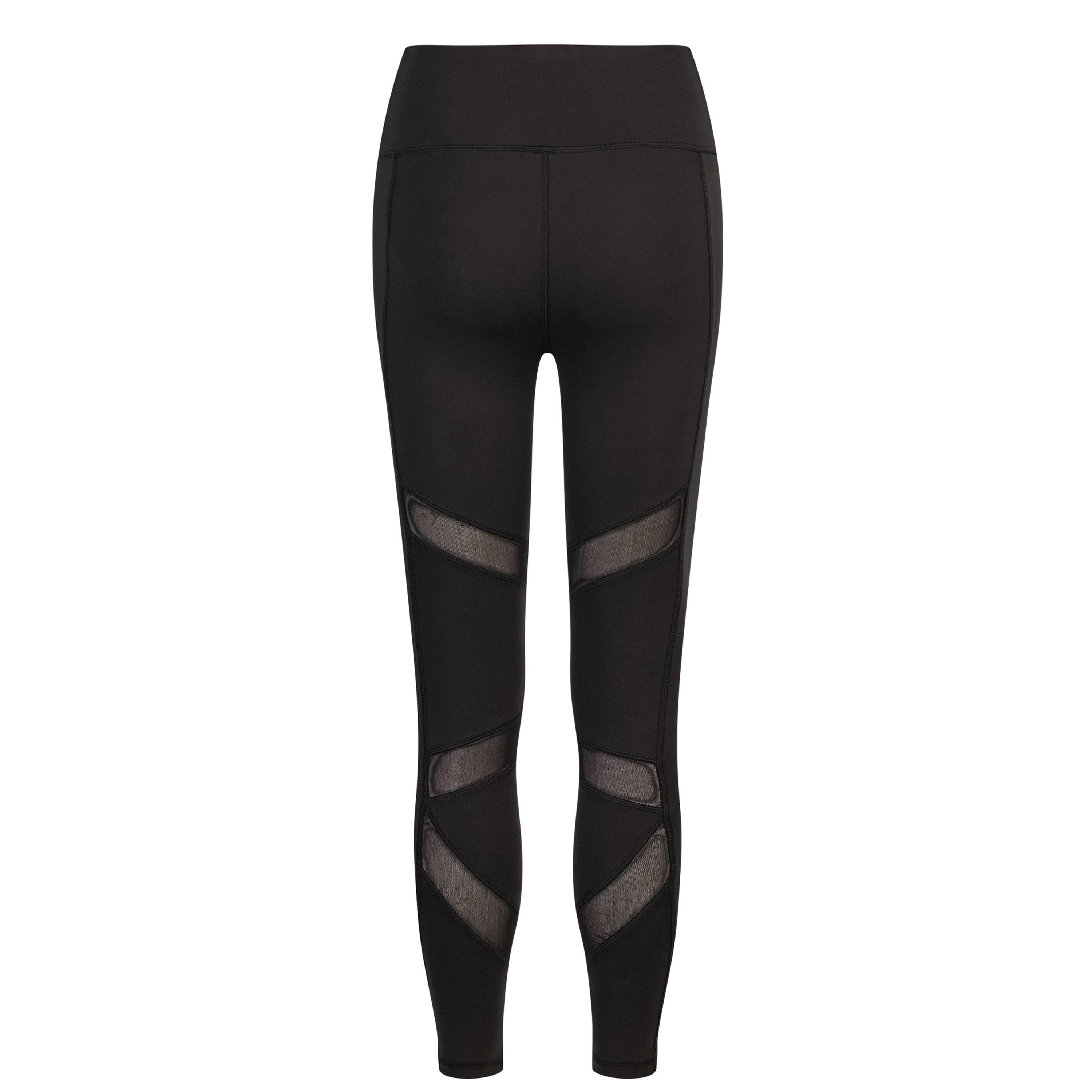 Black Mesh - Everlast - Contour Panel Leggings Womens - 6