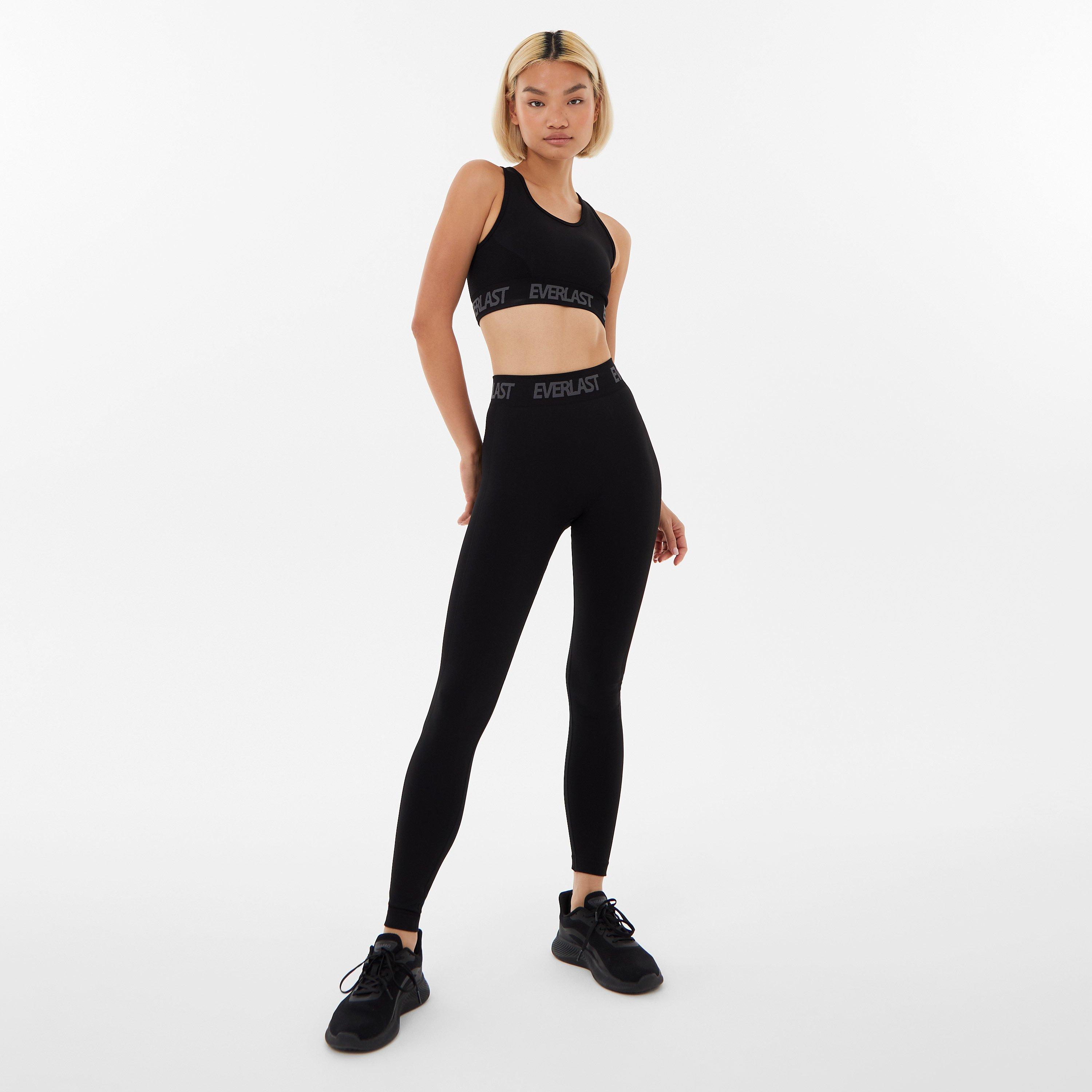 Black - Everlast - Seamless Logo Leggings Womens - 4