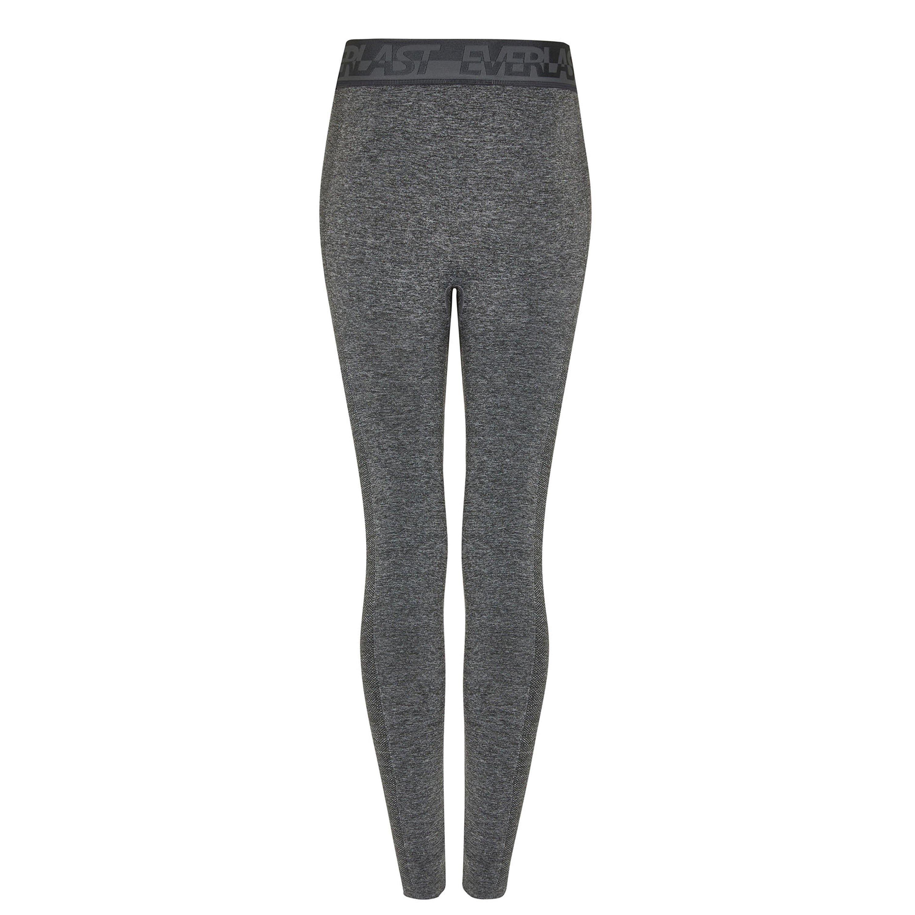 Charcoal Marl - Everlast - Seamless Logo Leggings Womens - 5
