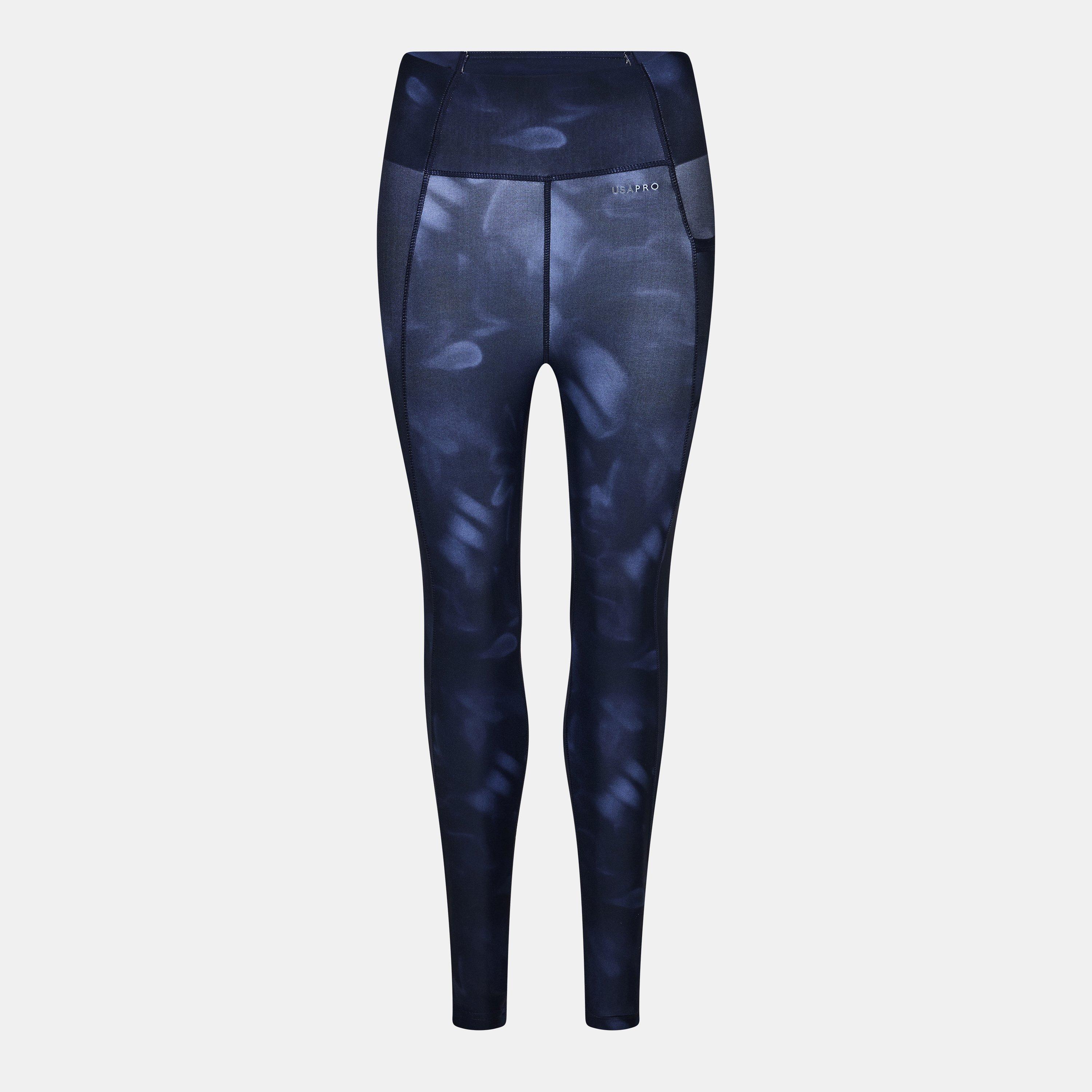 Usa Pro Women's Usapro Core High Rise Leggings - Blurred Floral - 8 (36)