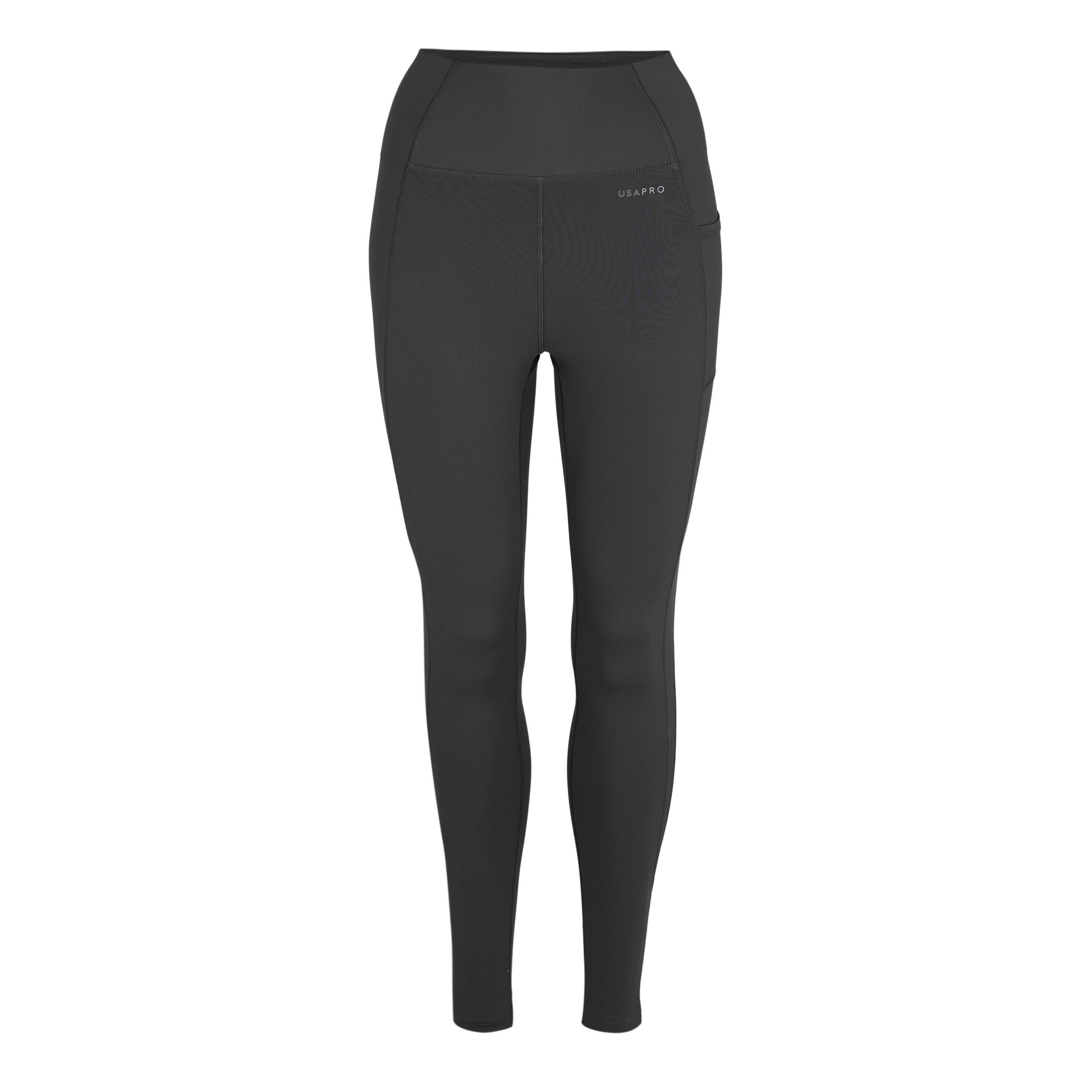 Usa Pro Women's Usapro Core High Rise Leggings - Charcoal - 16 (44)