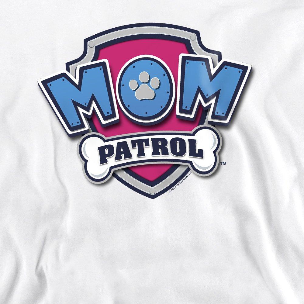 White - Paw Patrol - Paw Patrol MotherS Day Mom Patrol Badge Unisex Cr - 2