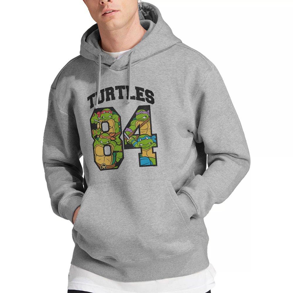 Light Grey - Teenage Mutant Ninja Turtles - Tmnt Turtles 84 Hoddie Athletic Heather - 1
