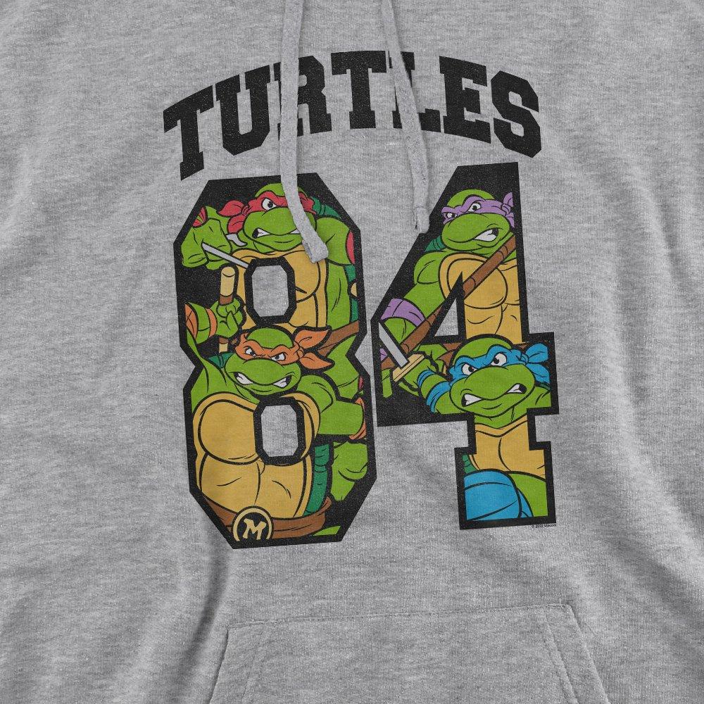 Light Grey - Teenage Mutant Ninja Turtles - Tmnt Turtles 84 Hoddie Athletic Heather - 2