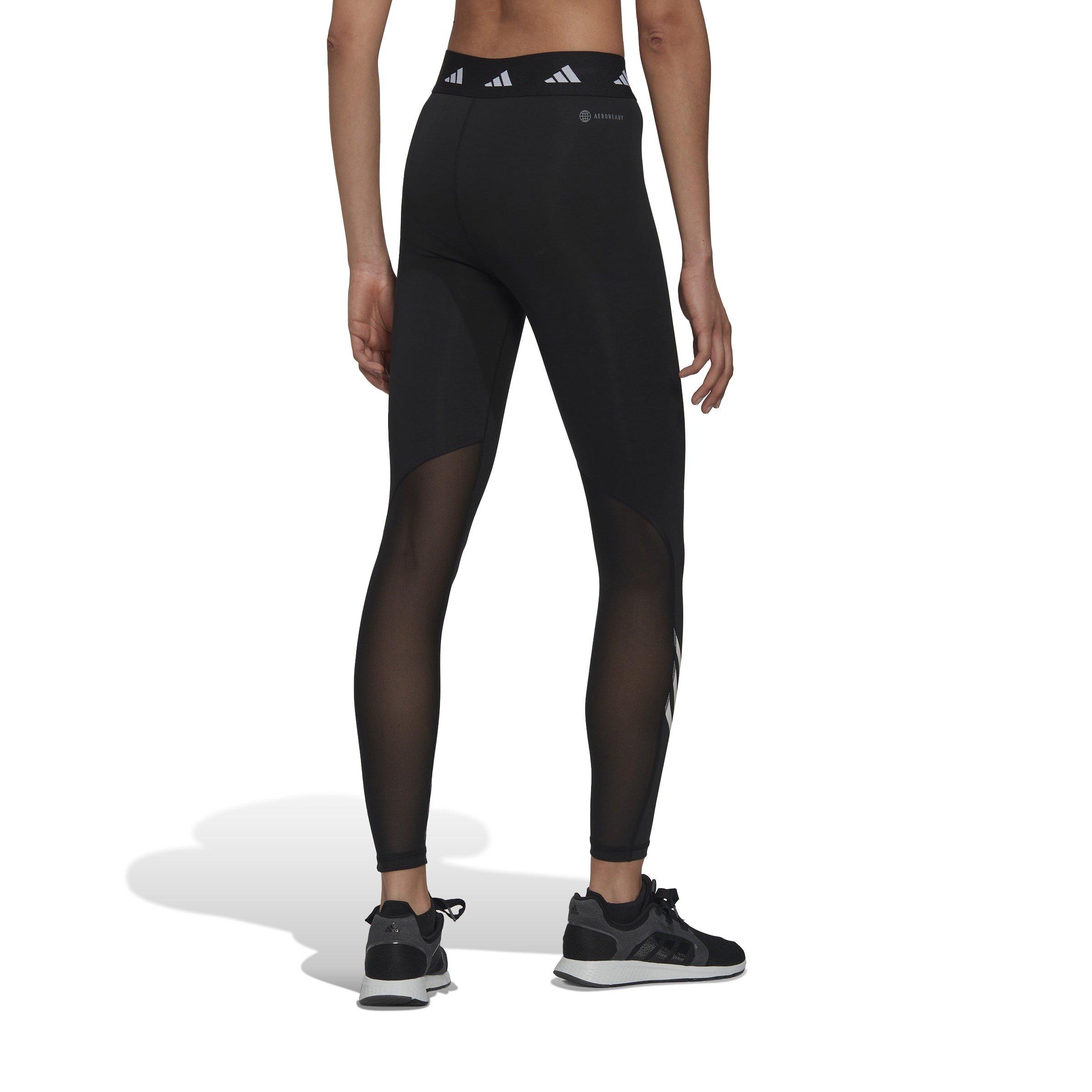 Black/White - adidas - TechFit 3S 7/8 Tights Womens - 3
