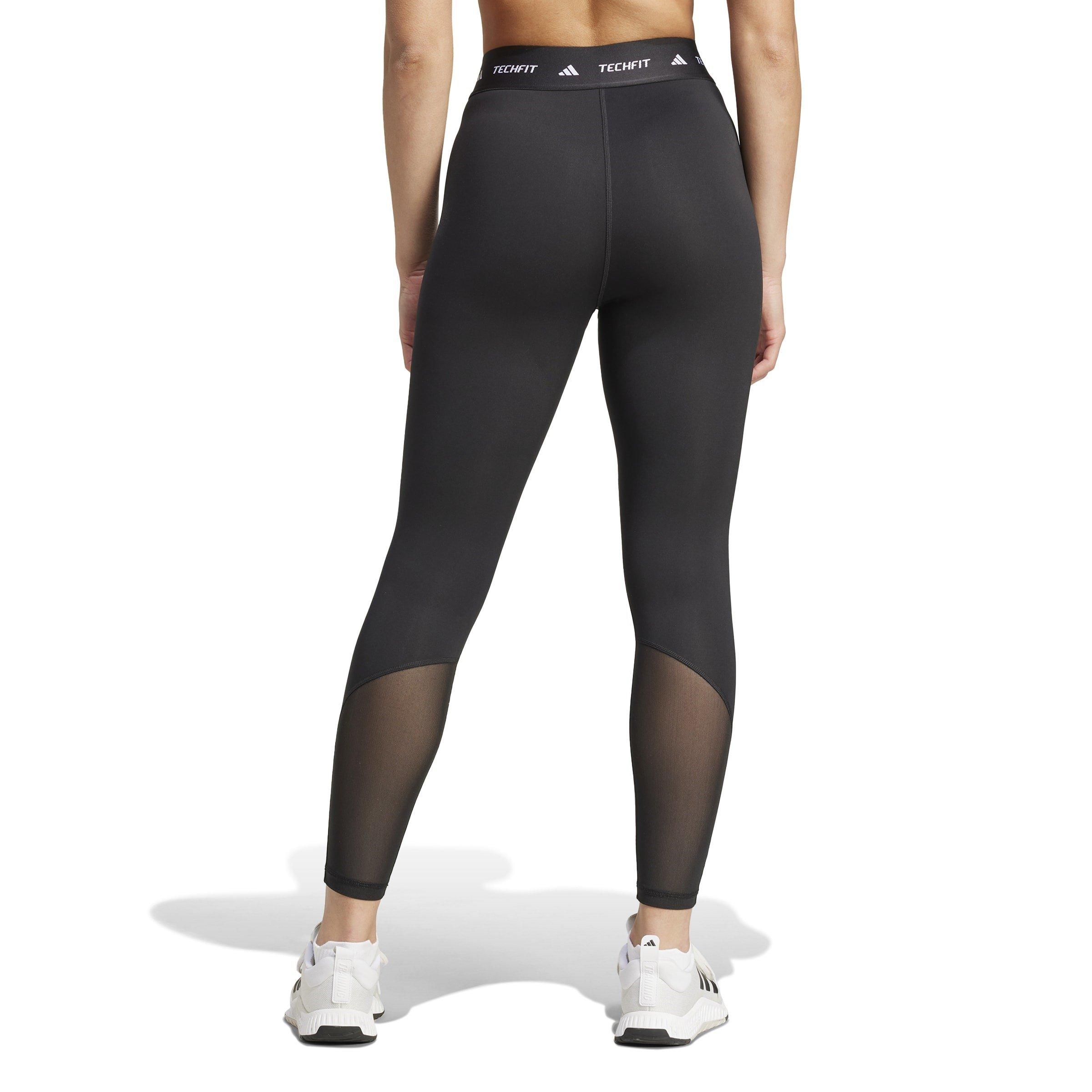 Crna - adidas - TechFit 3S 7/8 Tights Womens - 3
