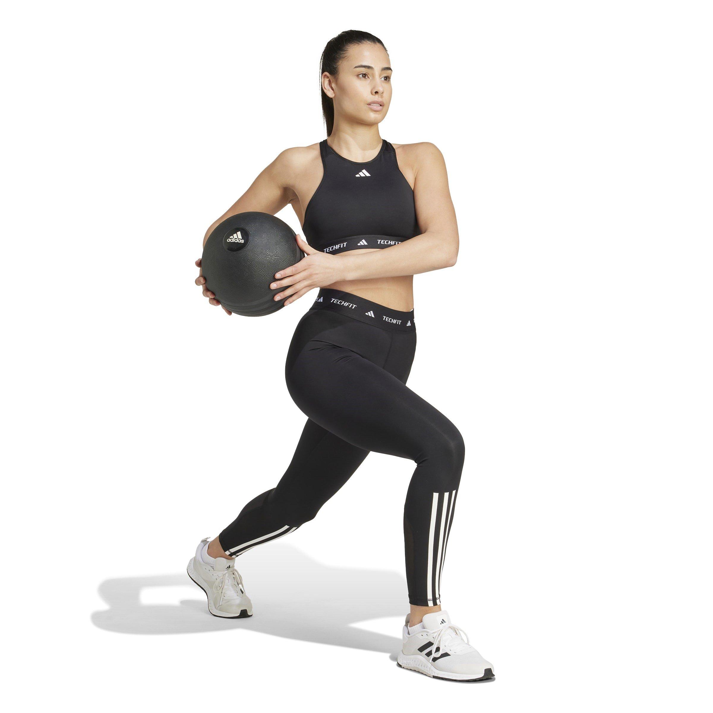 Crna - adidas - TechFit 3S 7/8 Tights Womens - 4