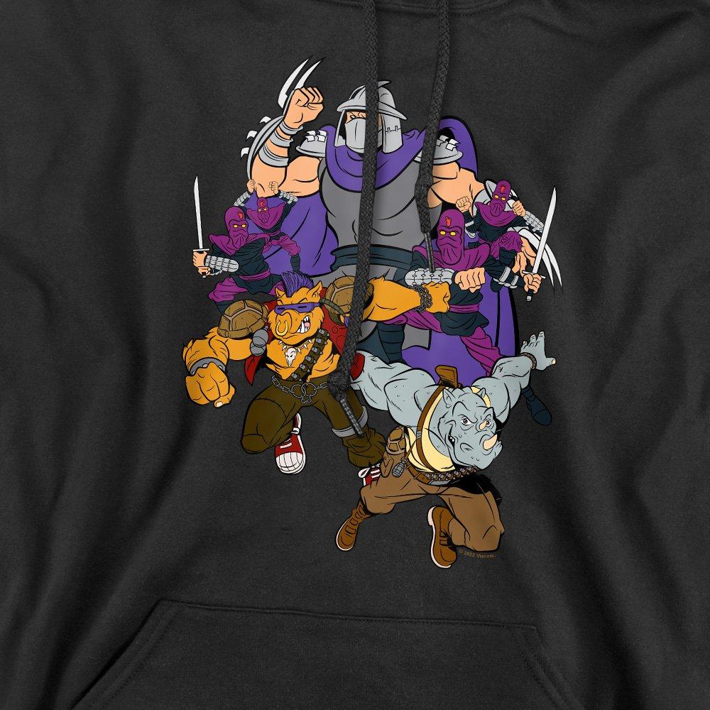 Black - Teenage Mutant Ninja Turtles - Tmnt Shredder And Foot Clan Hoddie Black - 2