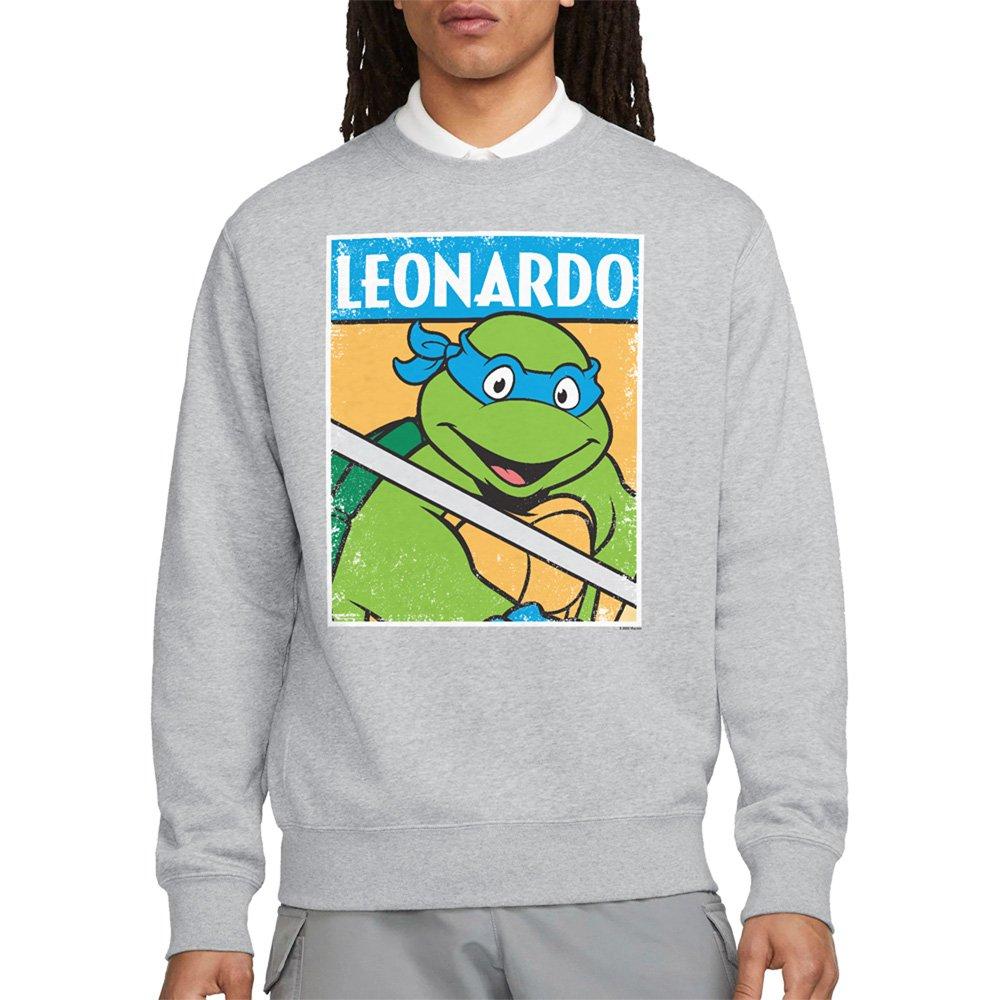 Grey - Teenage Mutant Ninja Turtles - Tmnt Tmnt Leo Crew Sweatshirt Athletic Heather - 1