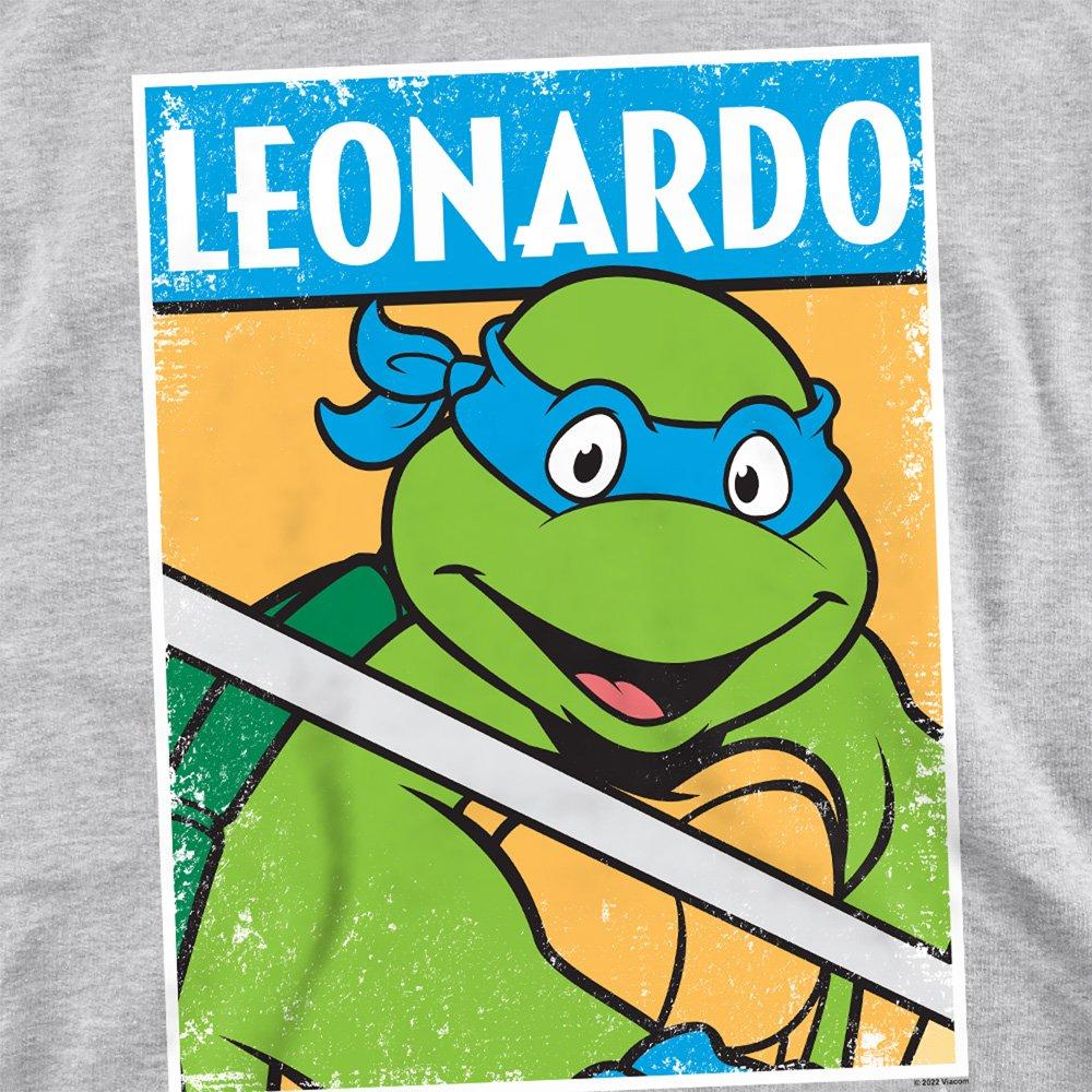 Grey - Teenage Mutant Ninja Turtles - Tmnt Tmnt Leo Crew Sweatshirt Athletic Heather - 2