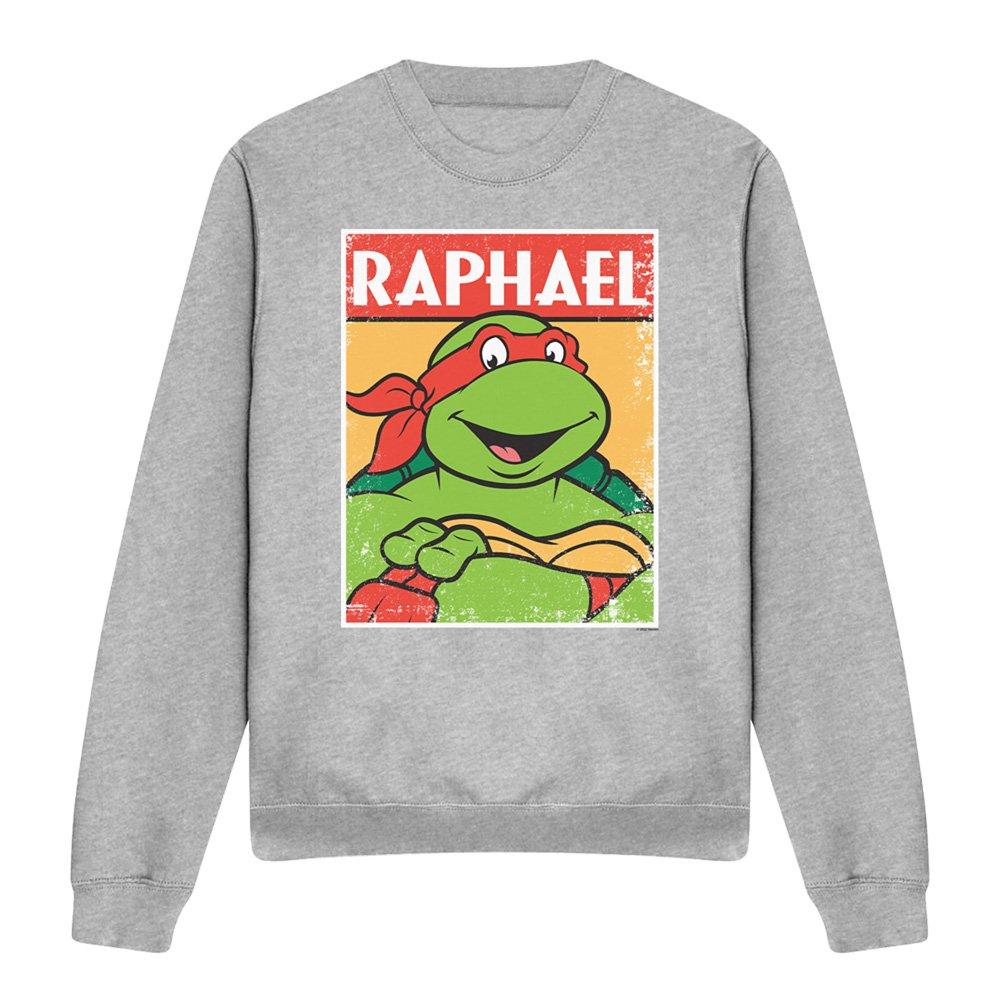 Light Grey - Teenage Mutant Ninja Turtles - Tmnt Tmnt Raph Crew Sweatshirt Athletic Heather - 4