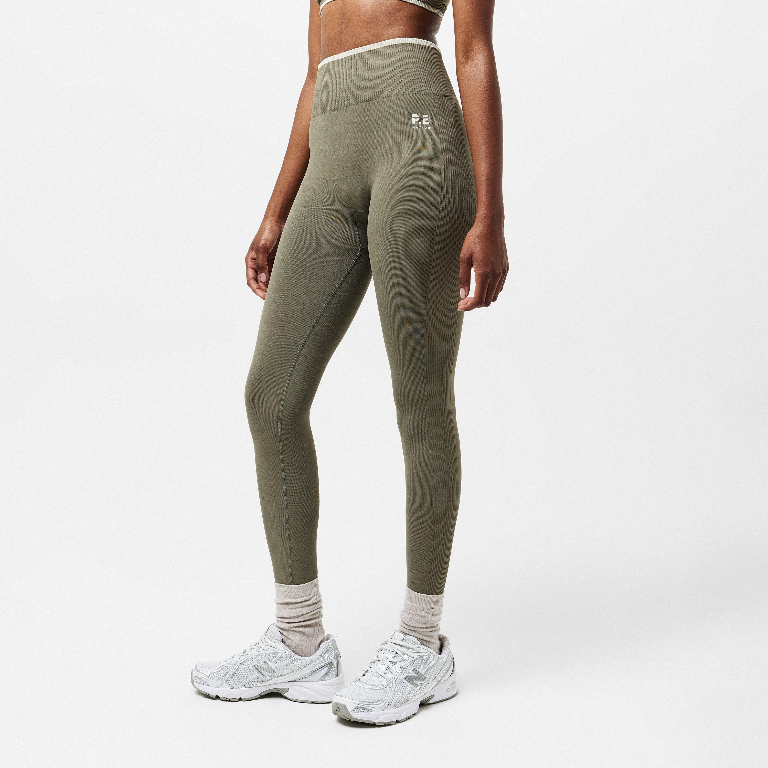 Khaki Brown - PE Nation - Restore Leggings - 3
