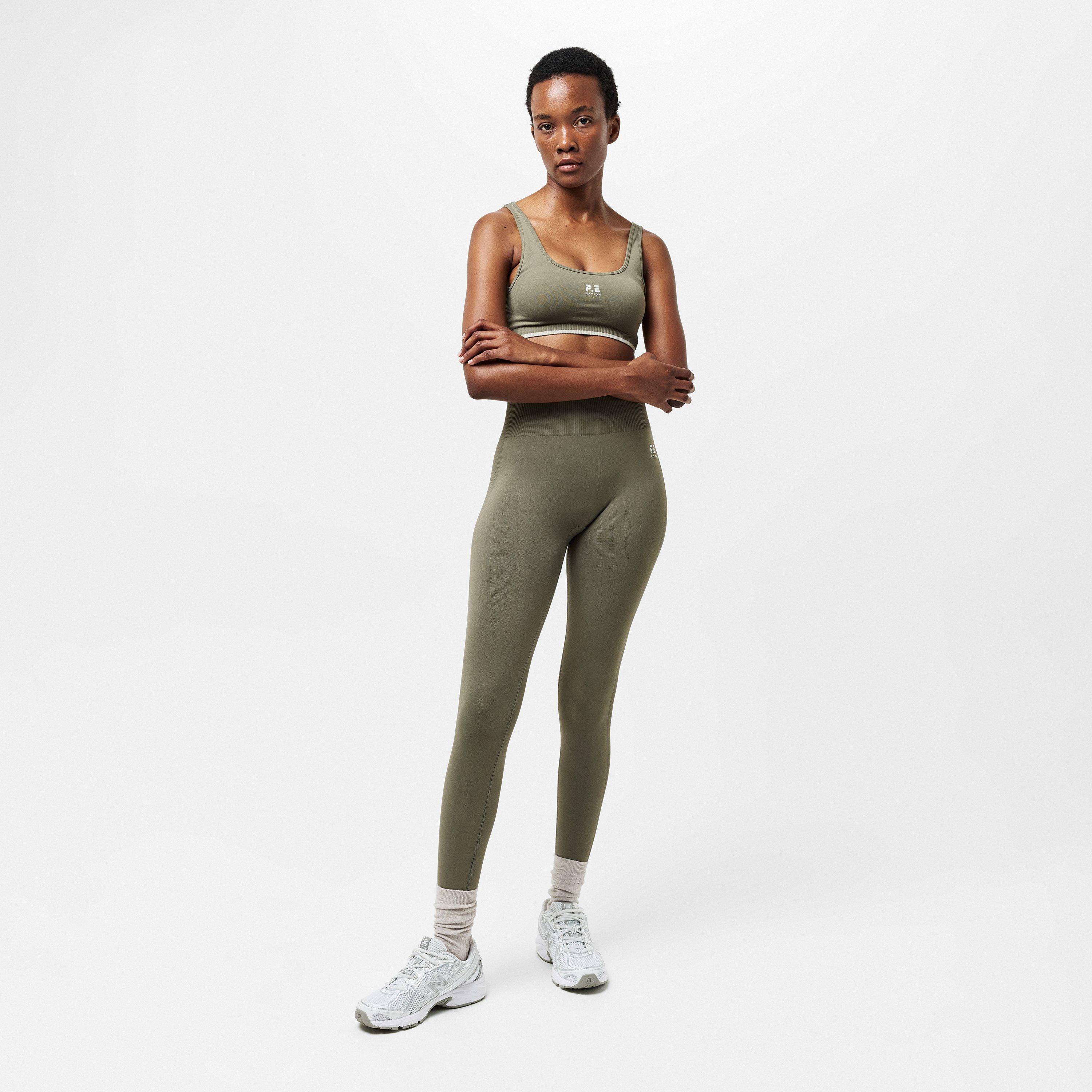 Khaki Brown - PE Nation - Restore Leggings - 6