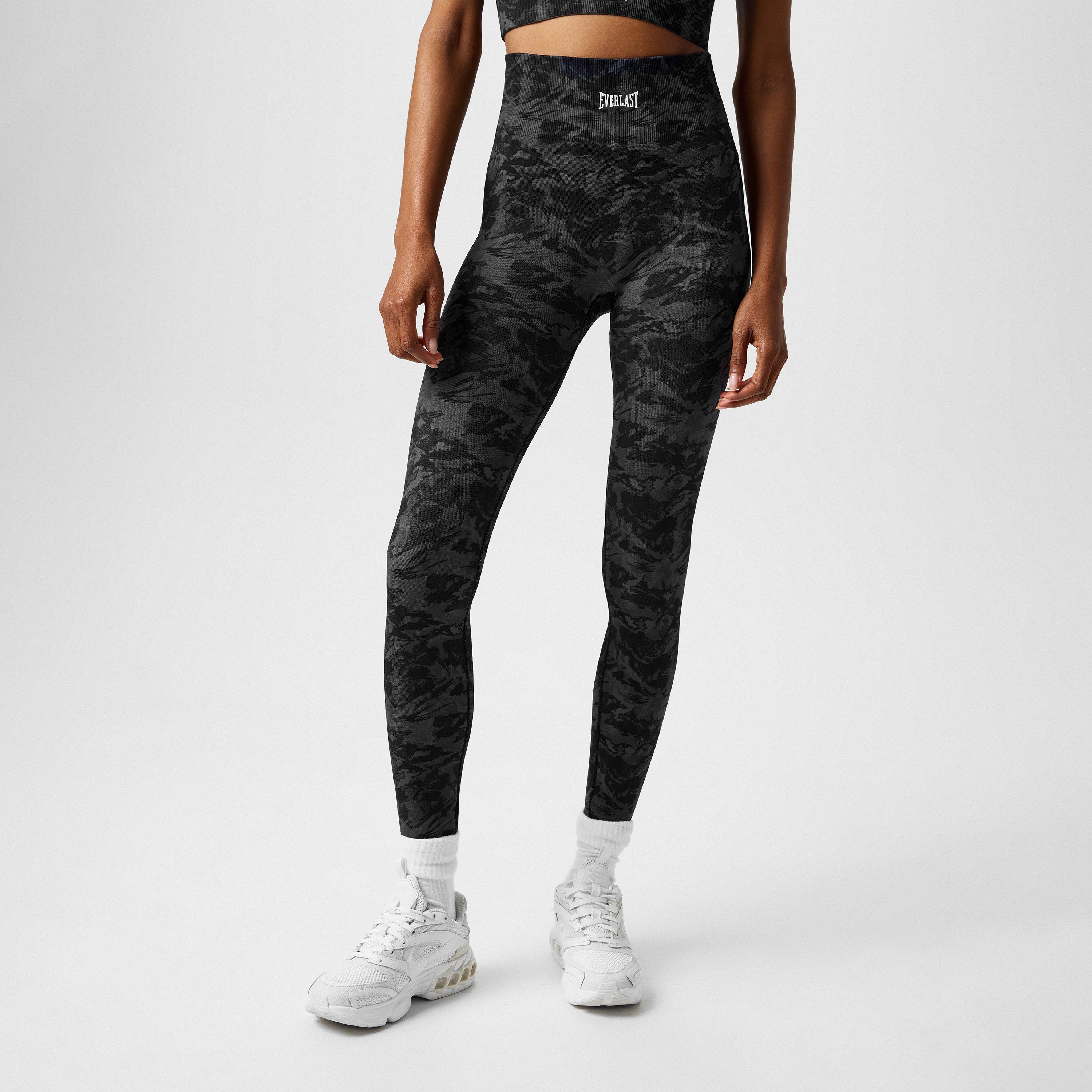 Black - Everlast - High Rise Camo Seamless Leggings Womens - 1