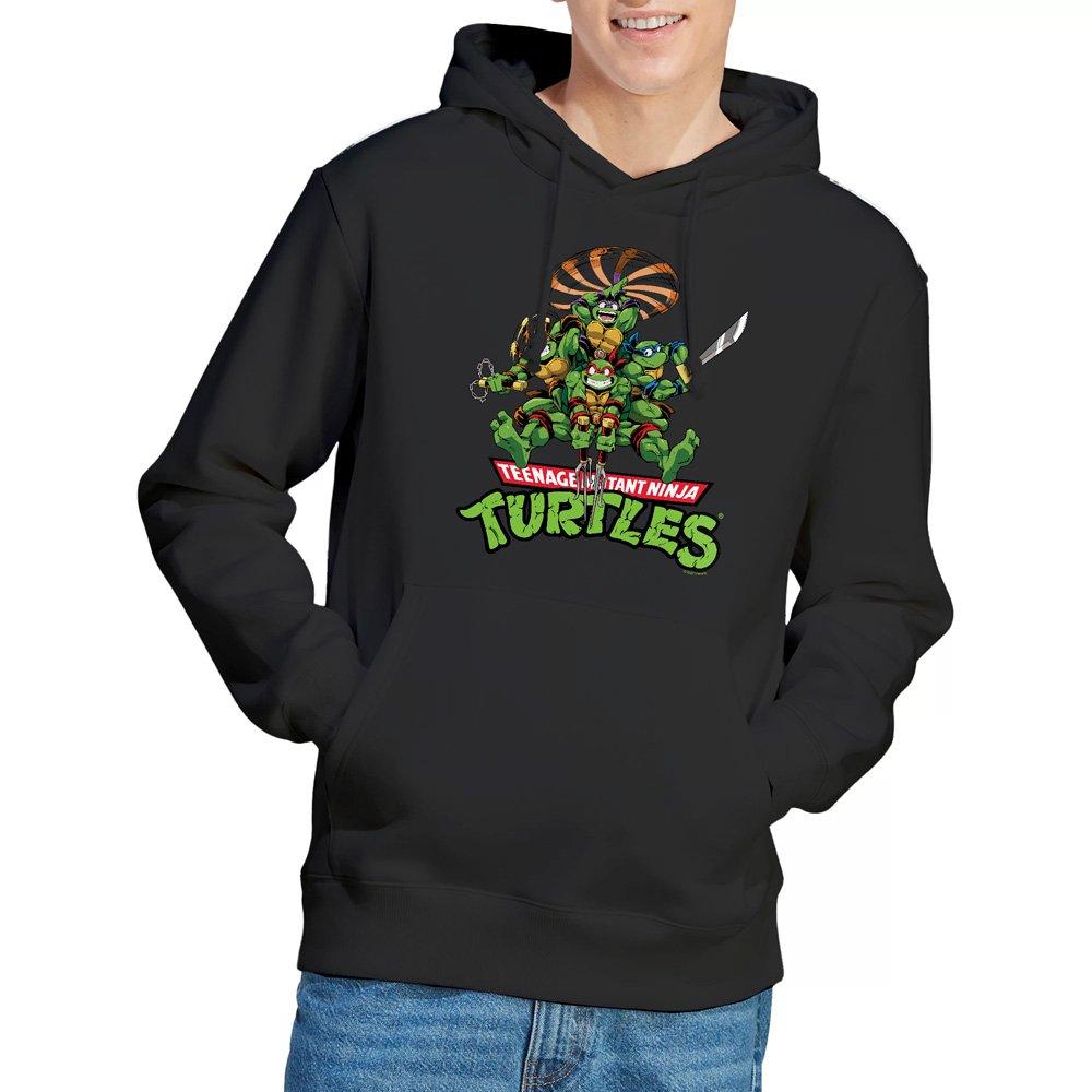 Black - Teenage Mutant Ninja Turtles - Tmnt Manga Turtles Hoodie Black - 1