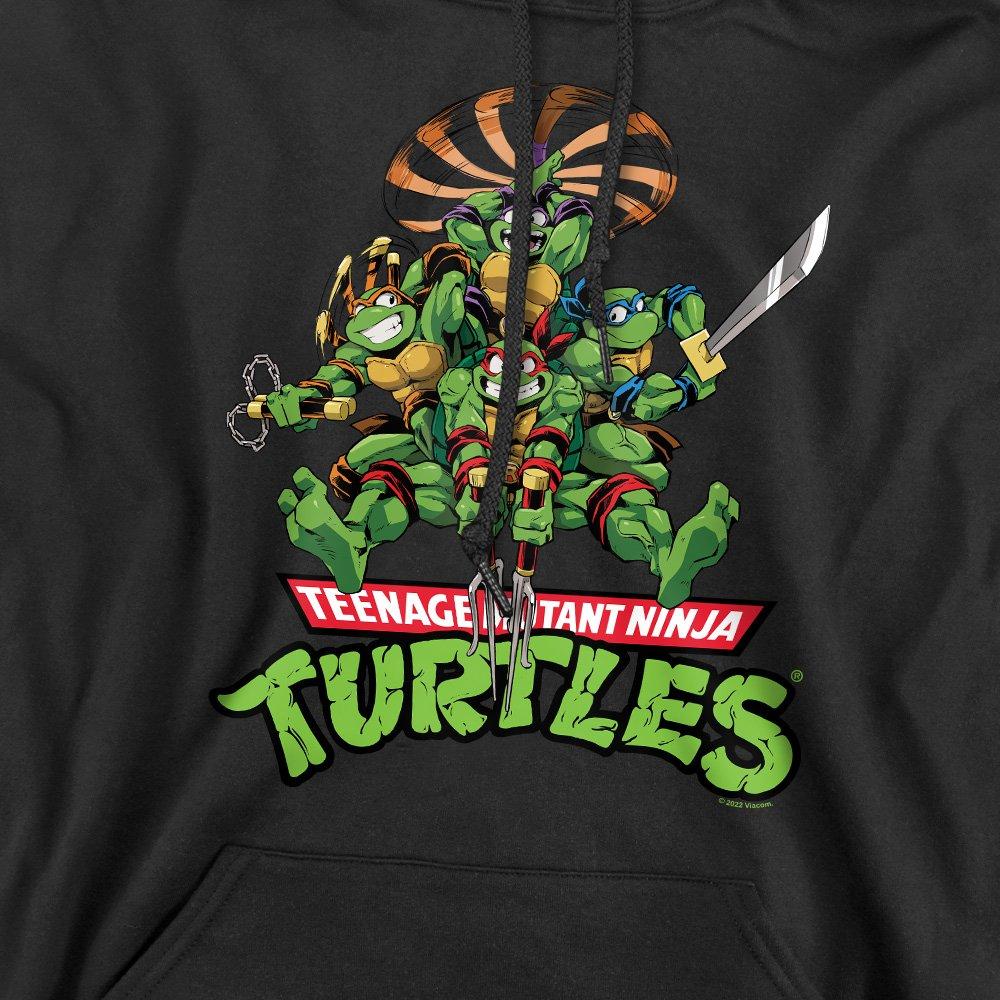 Black - Teenage Mutant Ninja Turtles - Tmnt Manga Turtles Hoodie Black - 2
