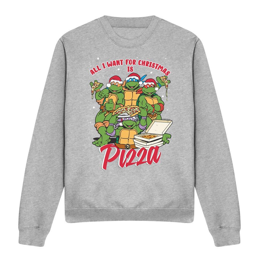 Light Grey - Teenage Mutant Ninja Turtles - Teenage Mutant Ninja Turtles Christmas Pizza Sweat - 4