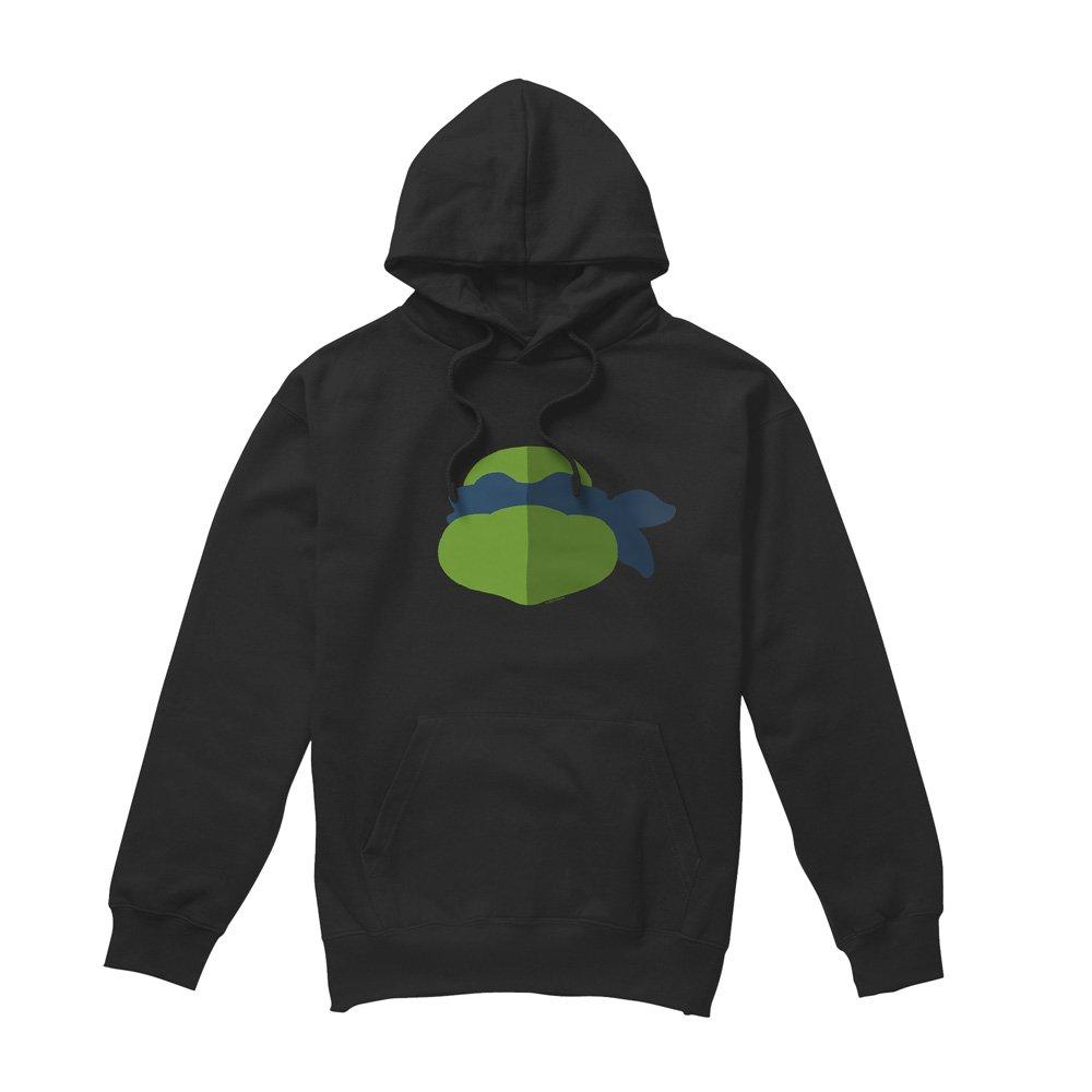 Black - Teenage Mutant Ninja Turtles - Tmnt Leo Face Unisex Hoodie Black - 4