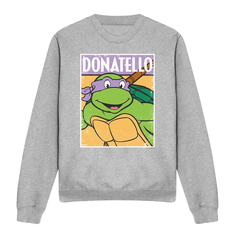 Grey - Teenage Mutant Ninja Turtles - Tmnt Tmnt Donnie Crew Sweatshirt Athletic Heather - 4