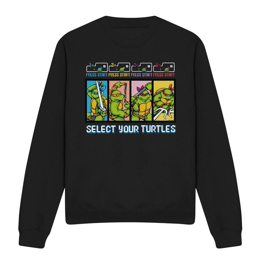 Black - Teenage Mutant Ninja Turtles - Tmnt Select Your Turtles Crew Sweatshirt Black - 4