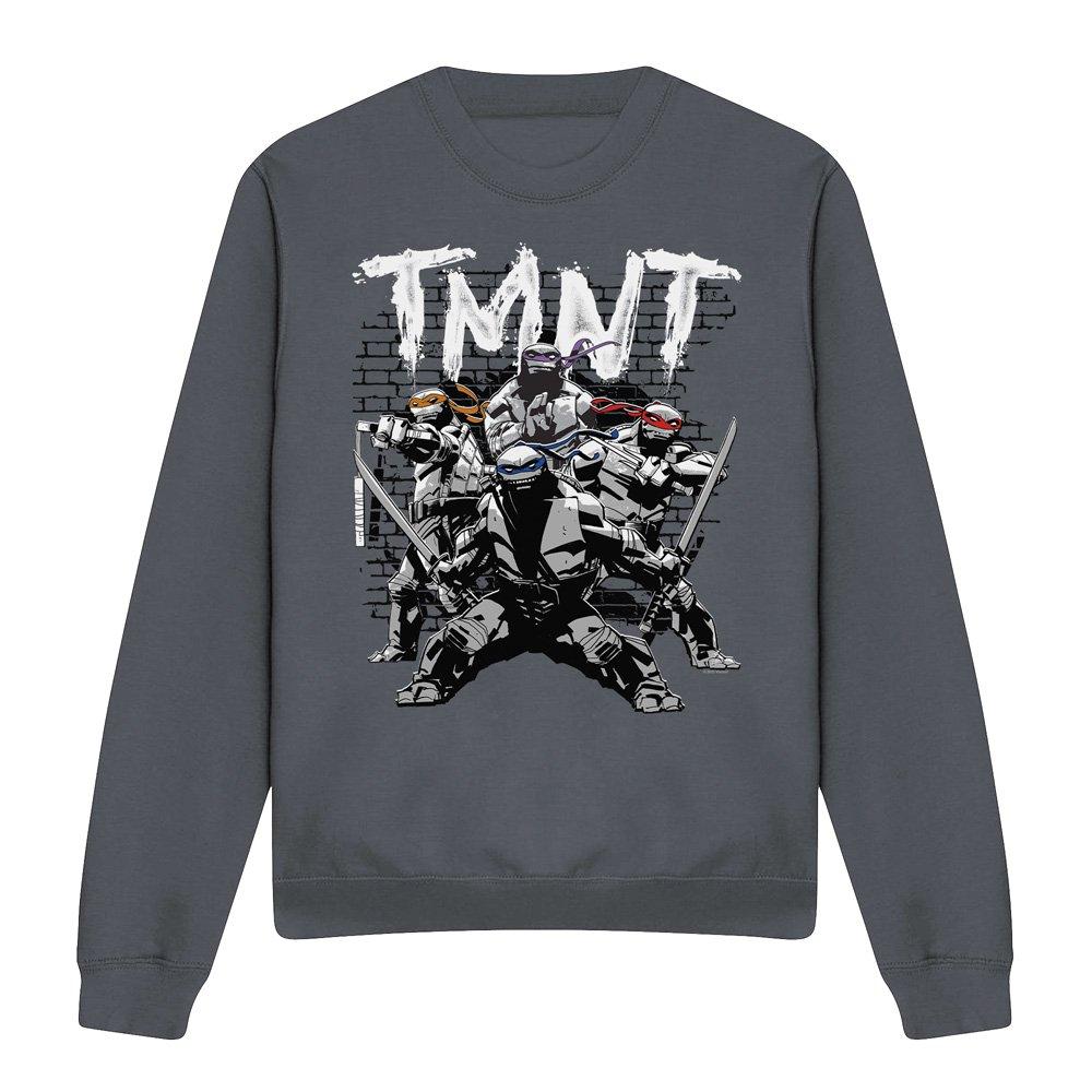 Charcoal - Teenage Mutant Ninja Turtles - Tmnt Tmnt Team Crew Sweatshirt Charcoal - 4