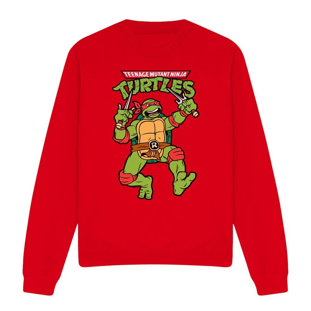 Red - Teenage Mutant Ninja Turtles - Tmnt Retro Raph Sweatshirt Red - 4