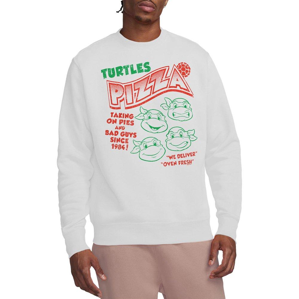 White - Teenage Mutant Ninja Turtles - Tmnt Turtles Pizza Crew Sweatshirt White - 1