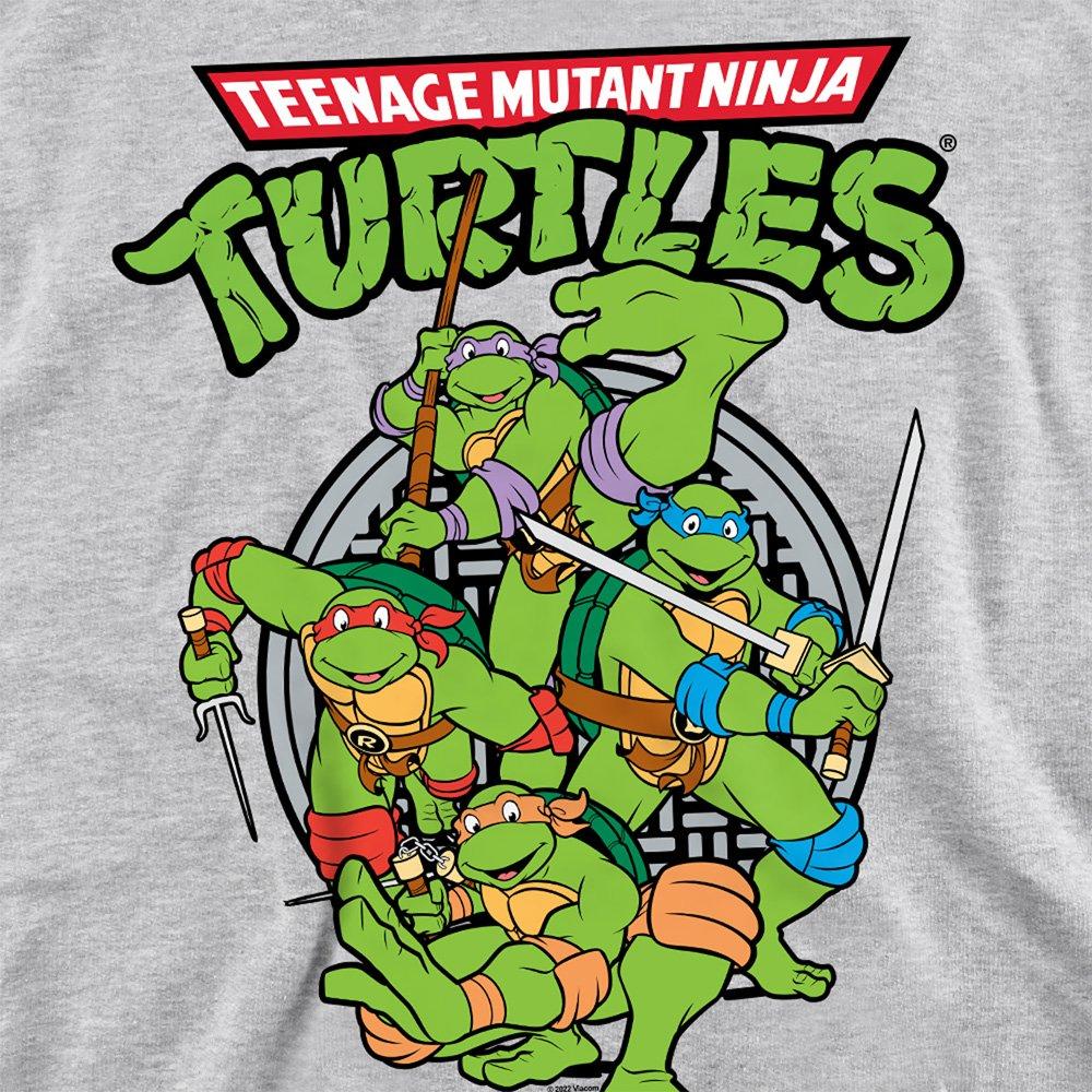 Grey - Teenage Mutant Ninja Turtles - Tmnt Tmnt Group Sweatshirt Athletic Heather - 2
