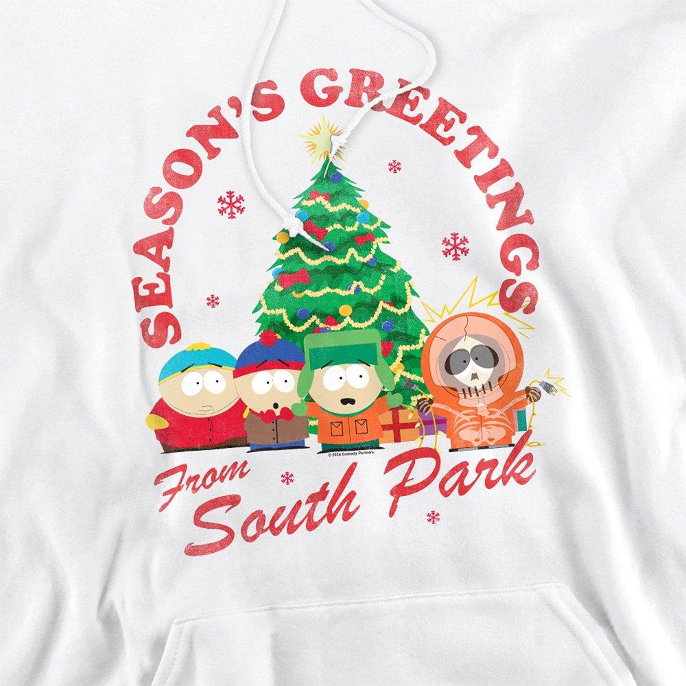 White - South Park - South Park Group Christmas Unisex Hoodie White - 2