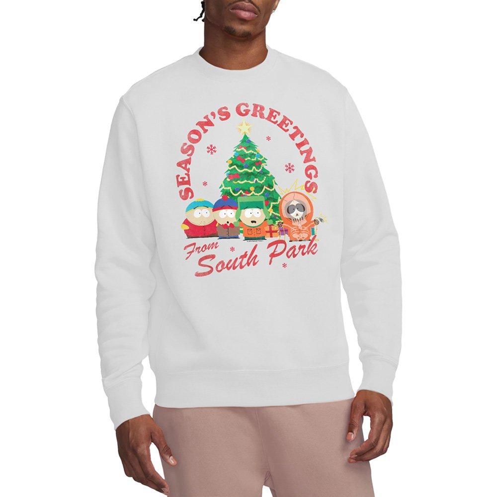 White - South Park - South Park Group Christmas Unisex Crew Sweatshirt - 1
