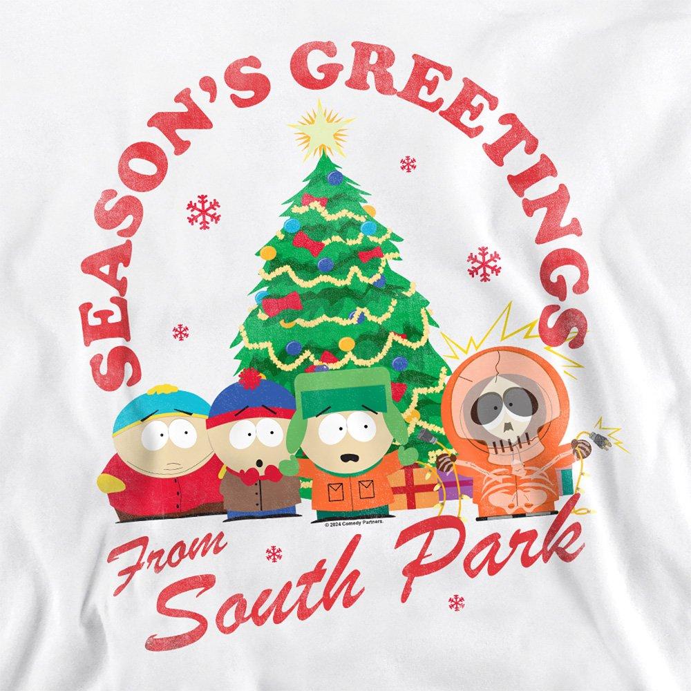 White - South Park - South Park Group Christmas Unisex Crew Sweatshirt - 2