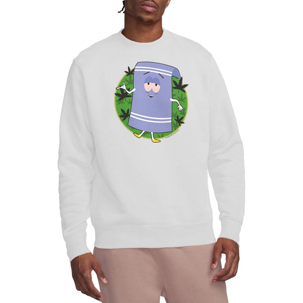 White - South Park - South Park Towelie Crew Sweatshirt White - 1