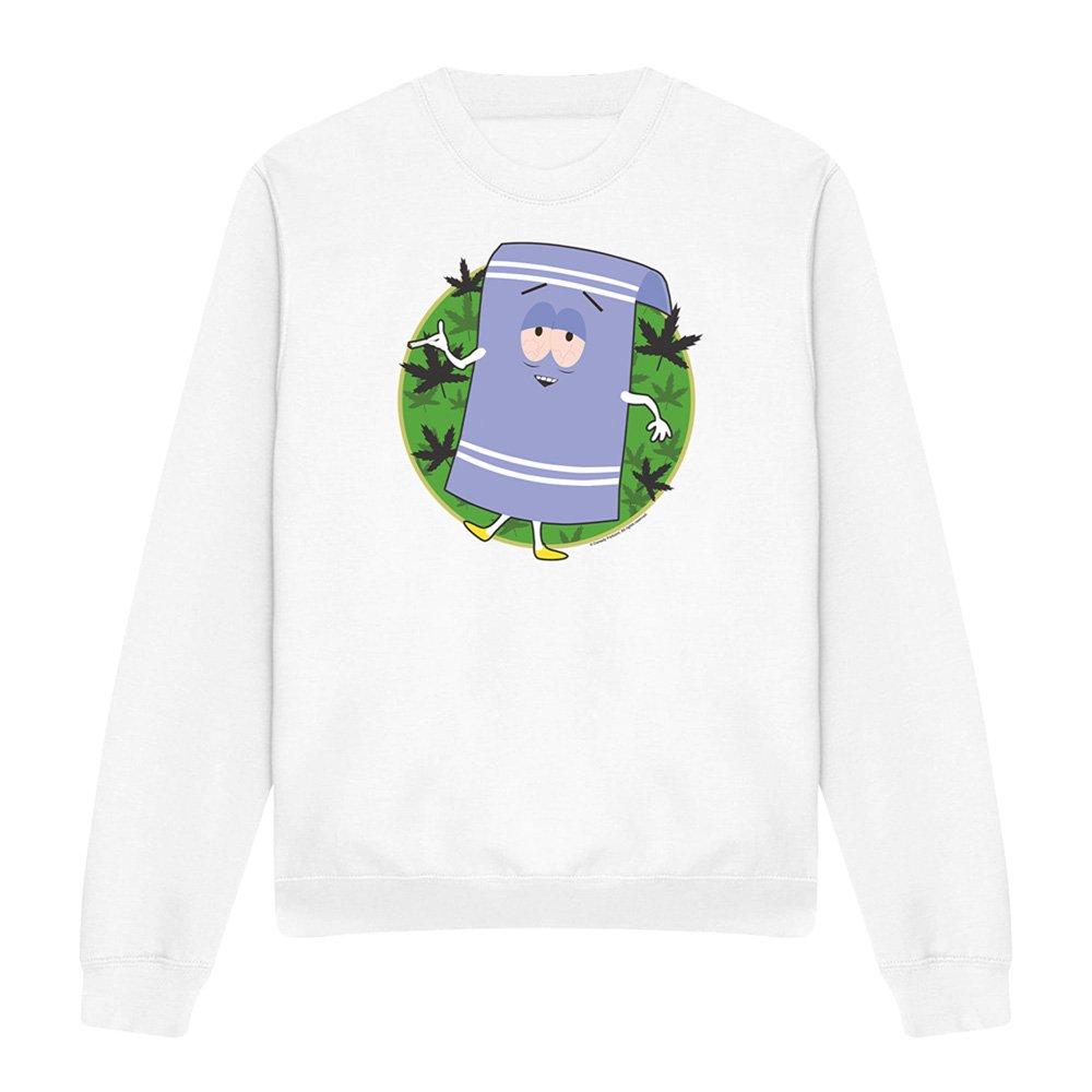 White - South Park - South Park Towelie Crew Sweatshirt White - 4