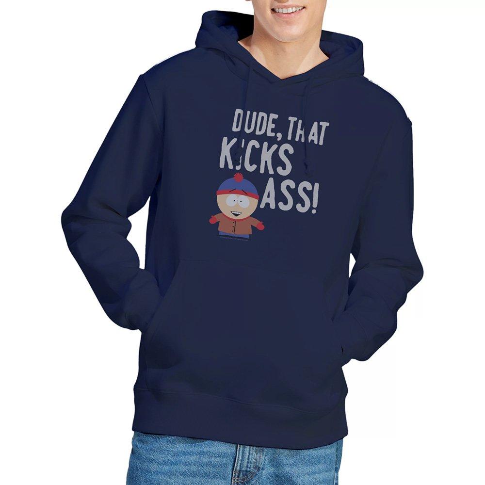 Navy - South Park - South Park The Stan Kicks Ass Unisex Hoodie Navy - 1