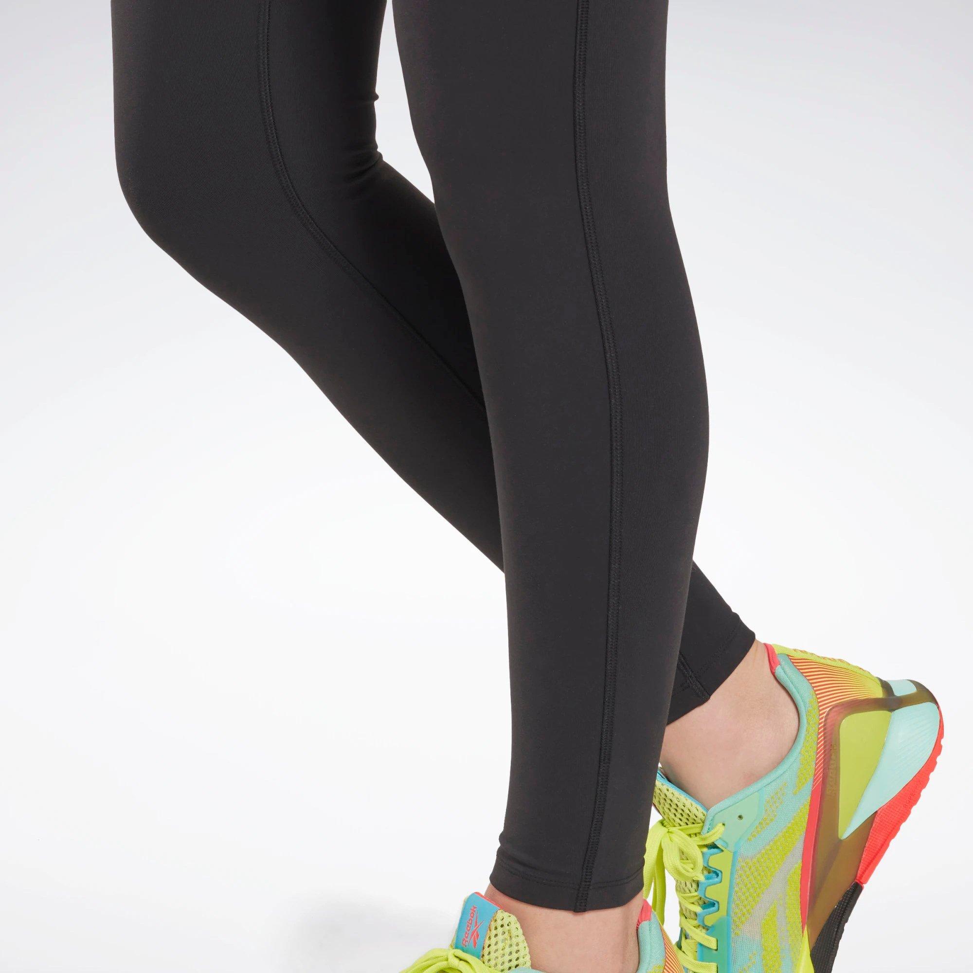 Black - Reebok - Lux Vector High Rise Womens Performance Leggings - 6