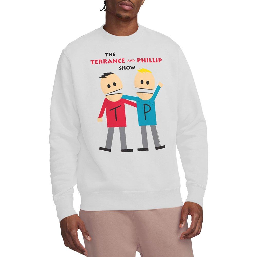 White - South Park - South Park Terrance And Phillip Crew Sweatshirt W - 1