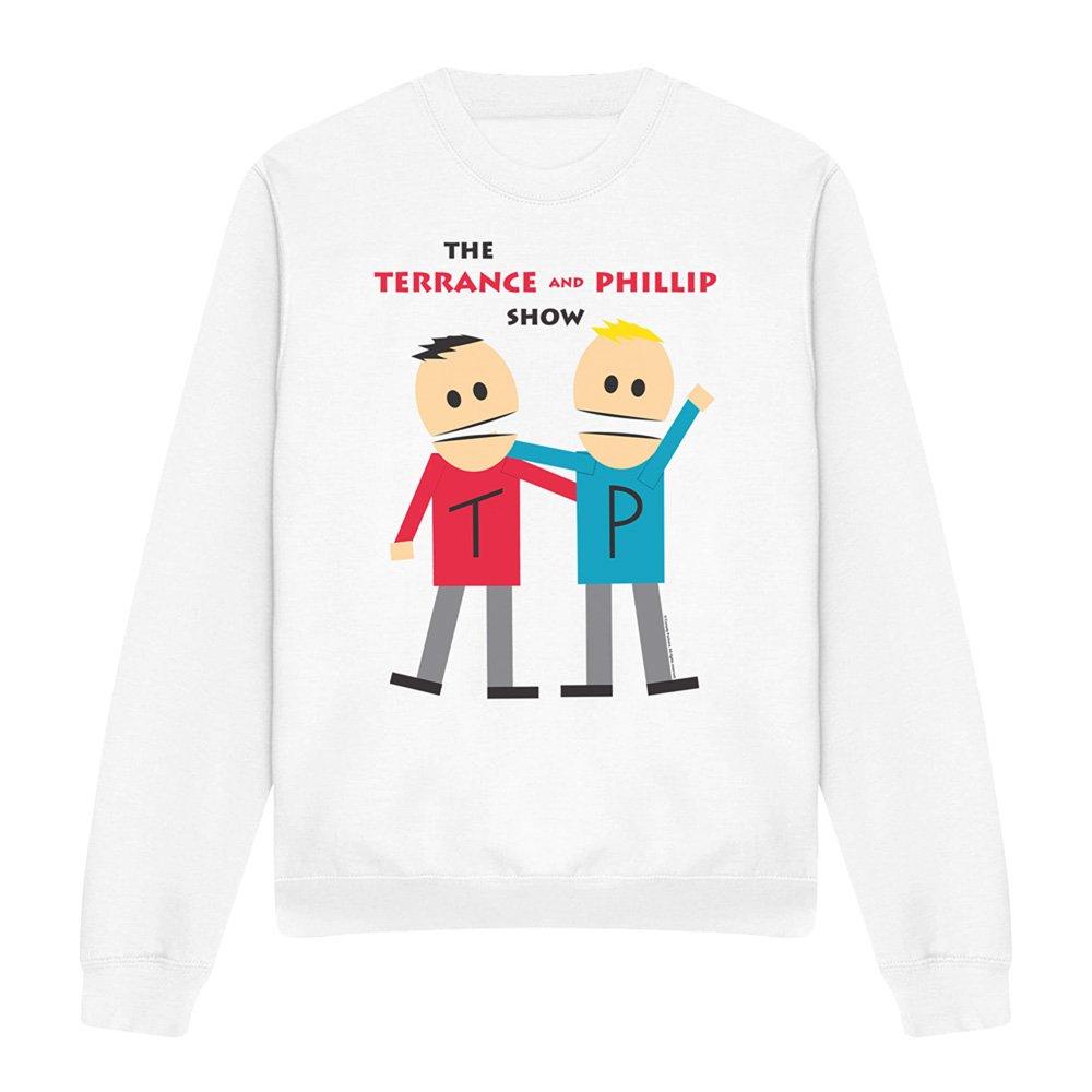 White - South Park - South Park Terrance And Phillip Crew Sweatshirt W - 4