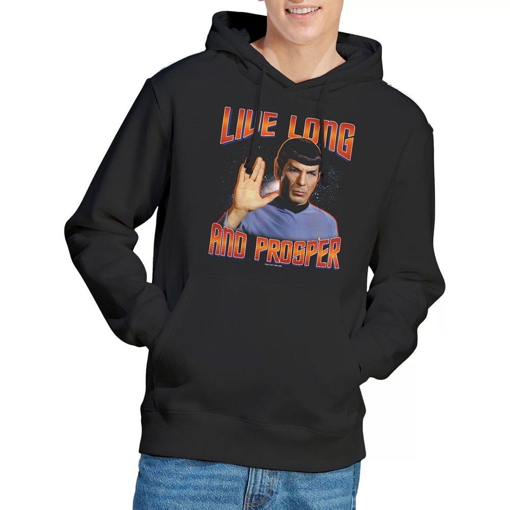Black - Star Trek - St Original Live Long And Prosper Hoddie Black - 1