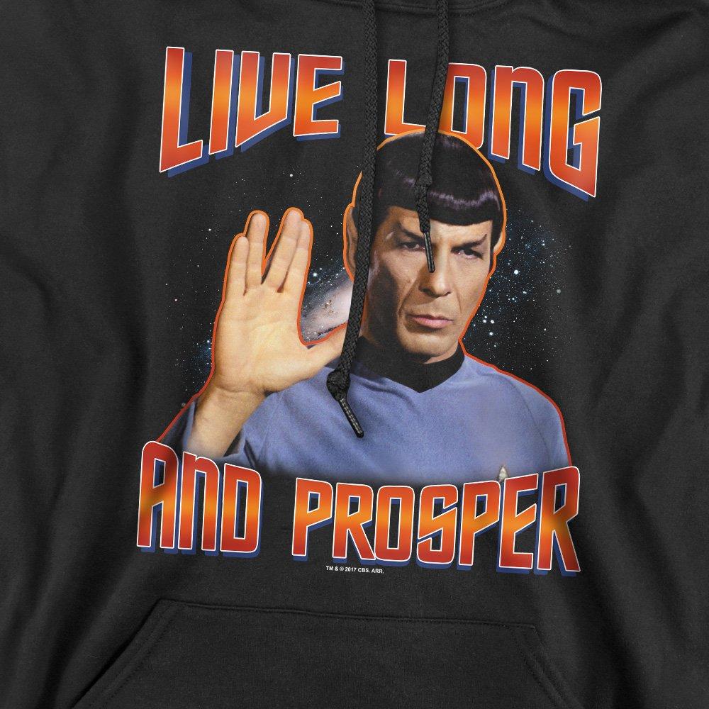 Black - Star Trek - St Original Live Long And Prosper Hoddie Black - 2