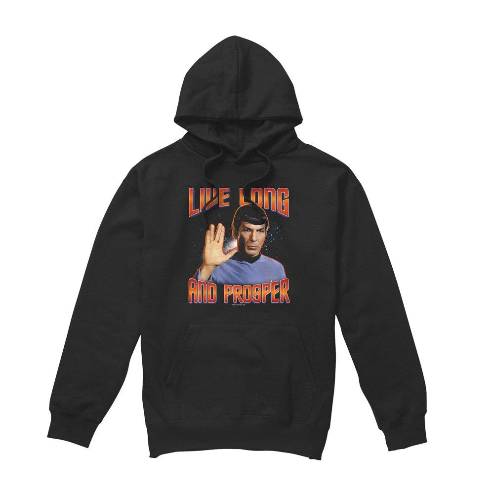 Black - Star Trek - St Original Live Long And Prosper Hoddie Black - 4