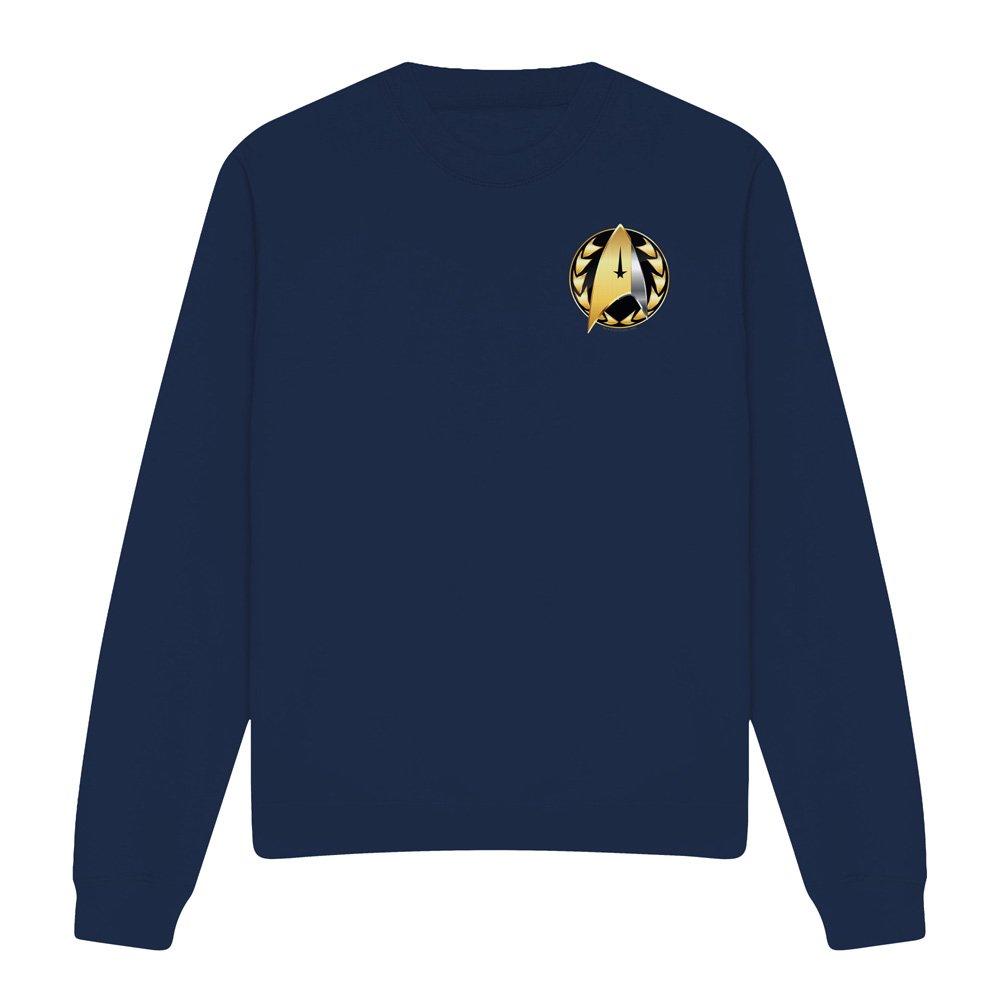 Navy - Star Trek - Star Trek Discovery Admiral Badge-Crew Sweatshirt - 4