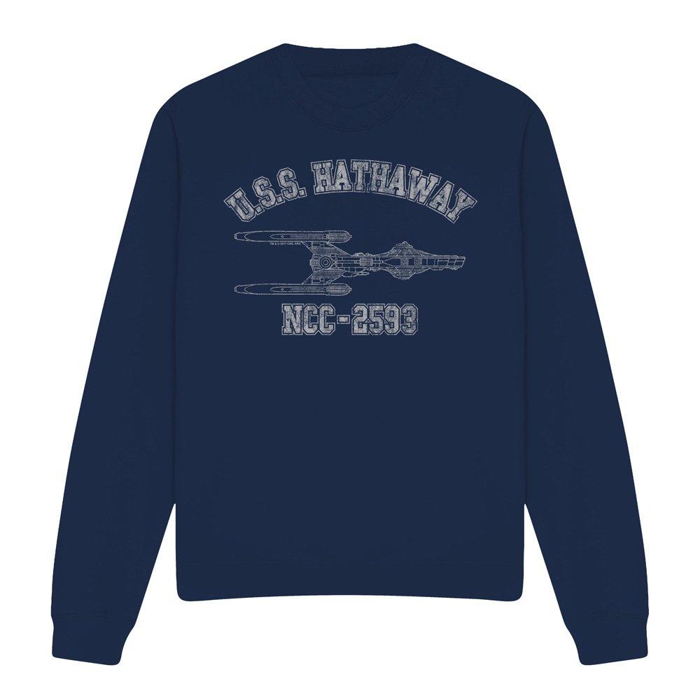 Navy - Star Trek - Star Trek Hathaway Athletic-Crew Sweatshirt Navy - 4