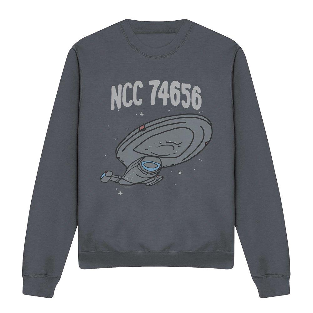 Charcoal - Star Trek - Star Trek The Intrepid Class Crew Sweatshirt Char - 4