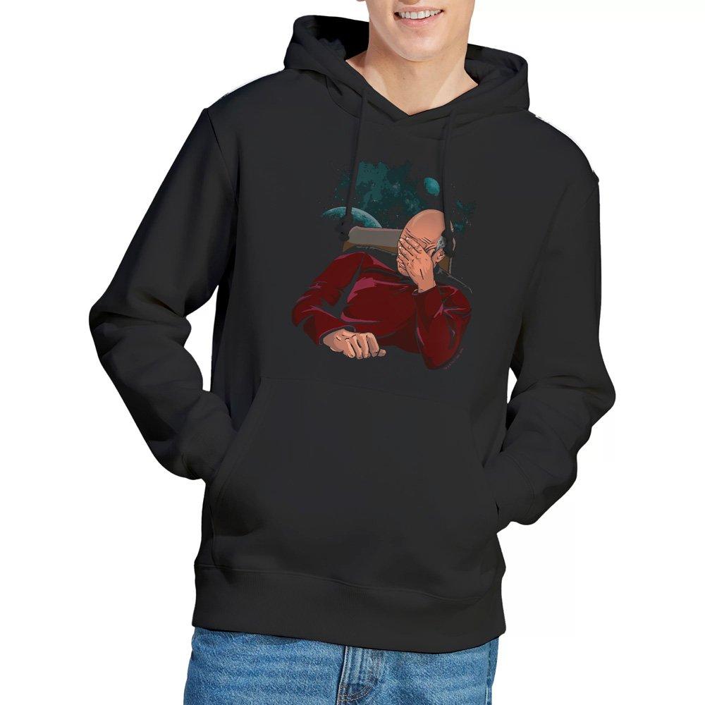 Black - Star Trek - Star Trek Facepalm Hoddie Black - 1
