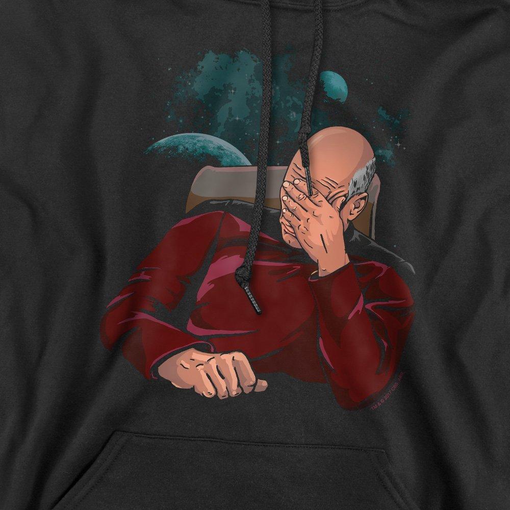 Black - Star Trek - Star Trek Facepalm Hoddie Black - 2
