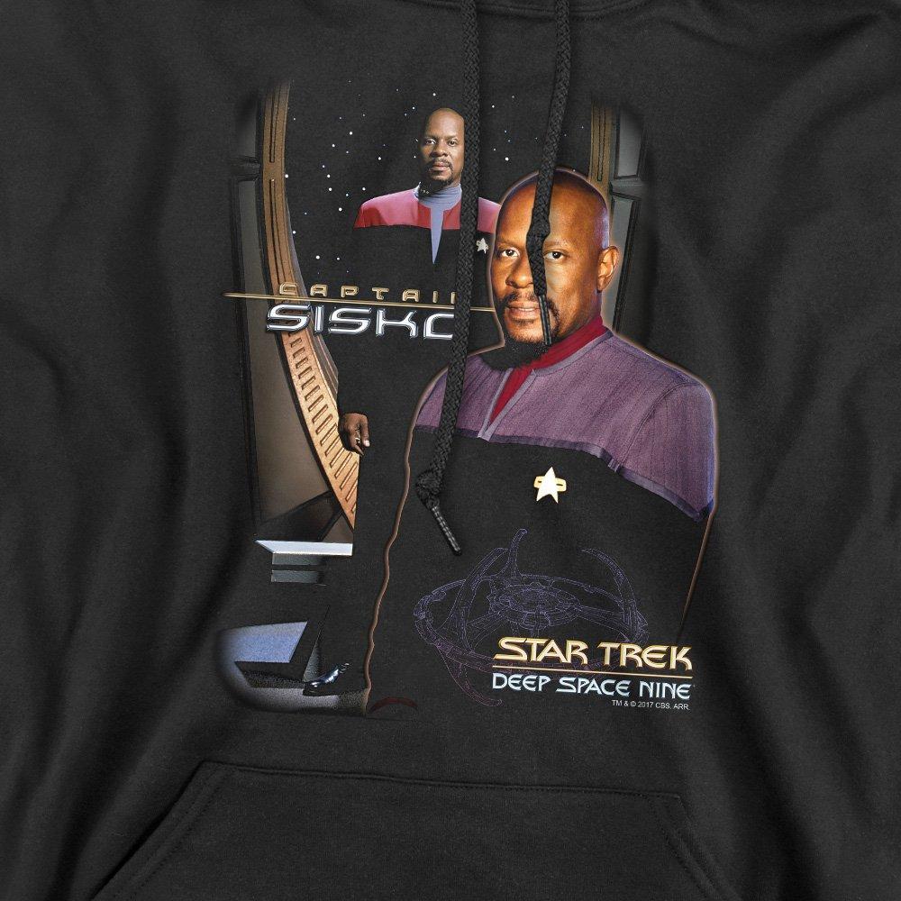 Black - Star Trek - Star Trek Captain Sisko Hoodie Black - 2