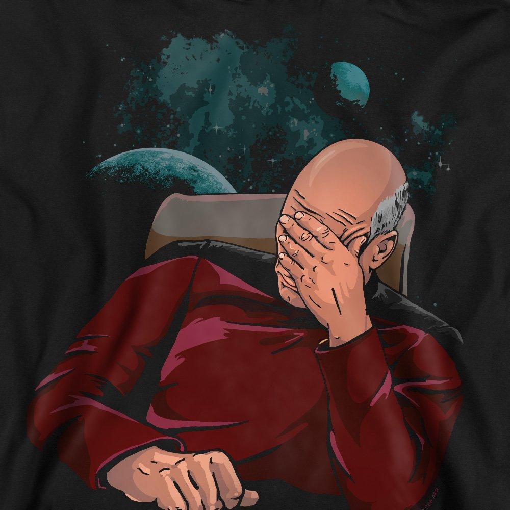 Black - Star Trek - Star Trek Facepalm Crew Sweatshirt Black - 2