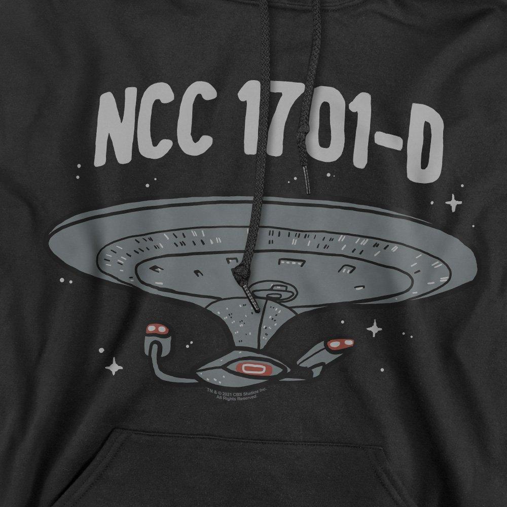 Black - Star Trek - Star Trek The Next Generaton Unisex Hoodie Black - 2
