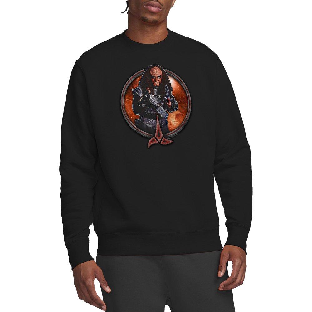 Black - Star Trek - Star Trek Gowron Crew Sweatshirt Black - 1