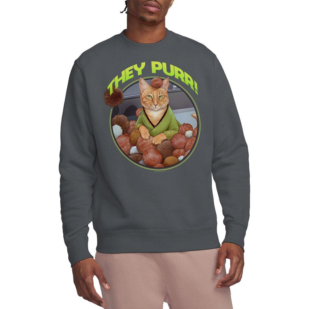 Charcoal - Star Trek - Star Trek The Purr Crew Sweatshirt Charcoal - 1